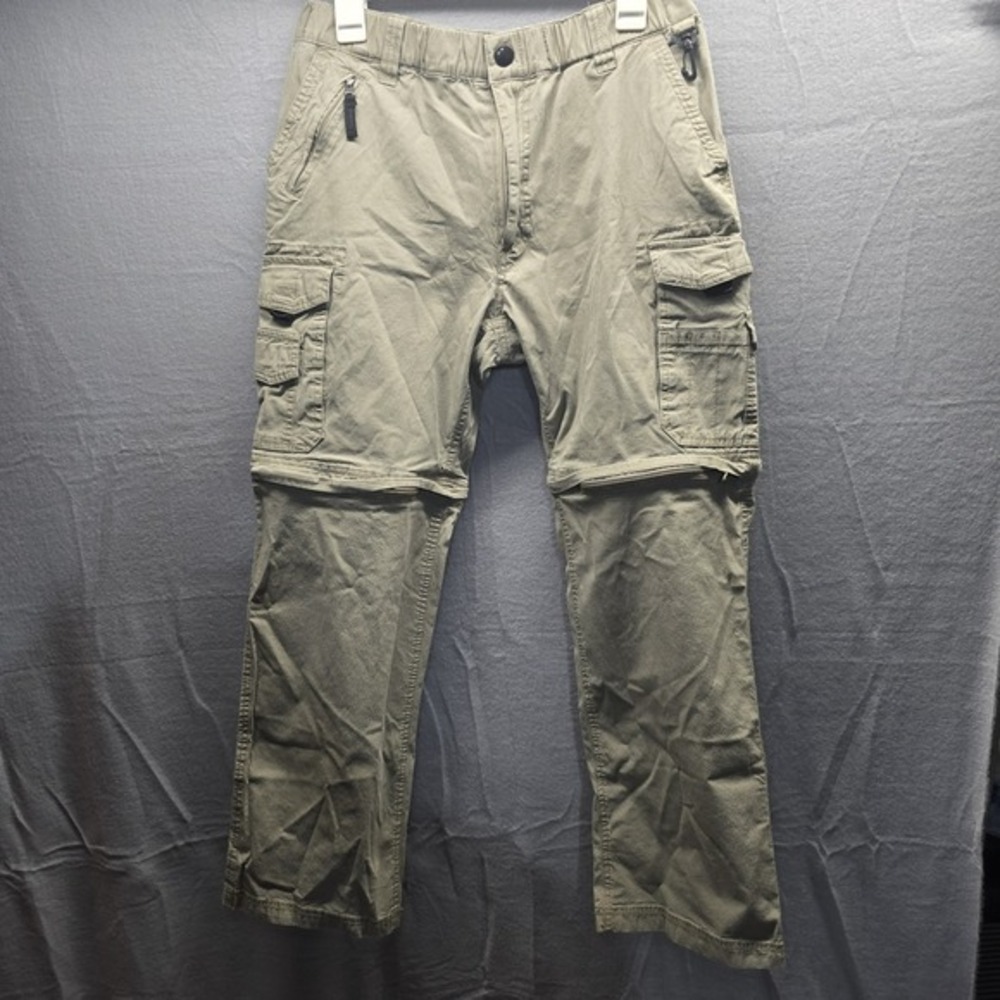 BC Clothing Men's Convertible Shorts Pants Tan Hiking Travel Size Men's Small 30